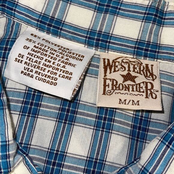 Set Of 2 Western Frontier BDG Mens Pearl Snap Button Up Shirt Multicolor Medium - Picture 5 of 6